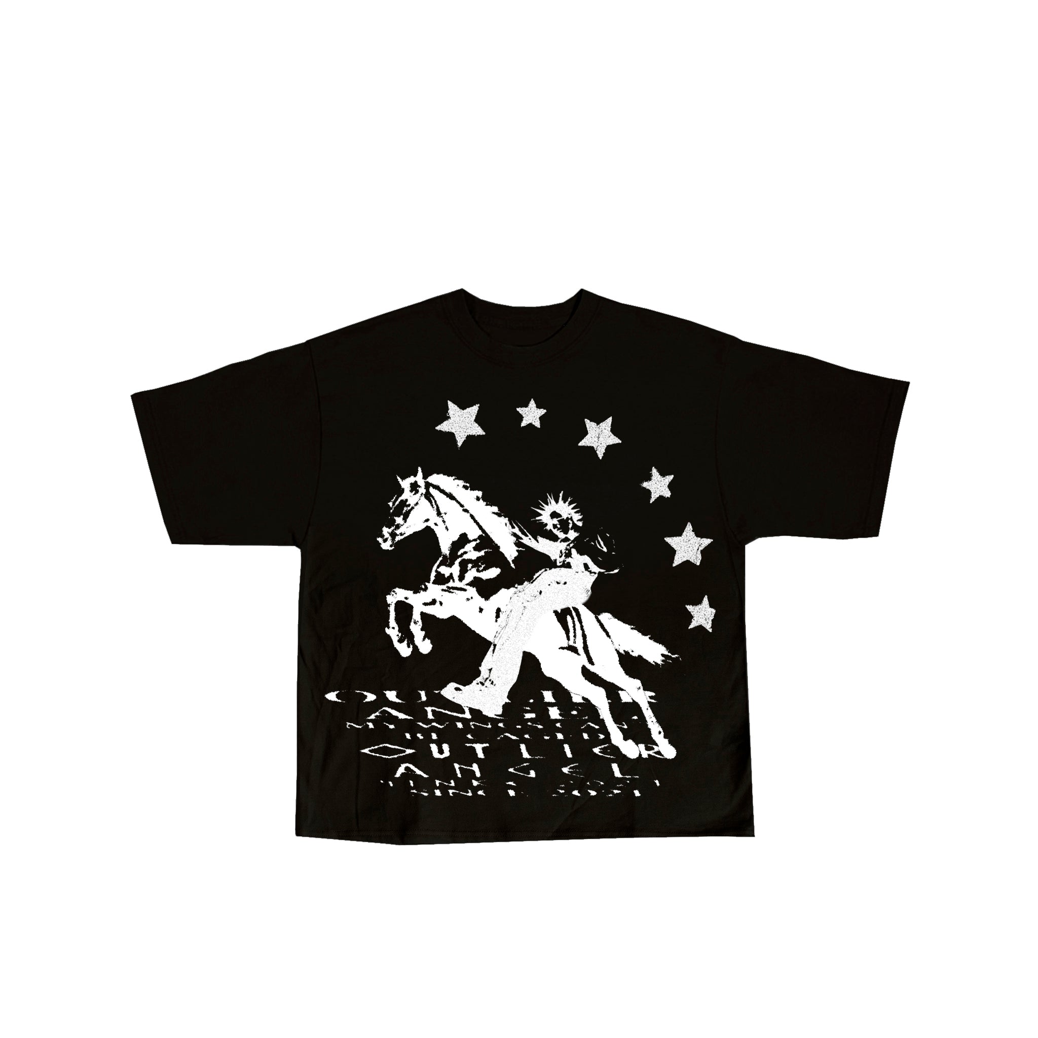 LAURA COWBOY BLACK TEE