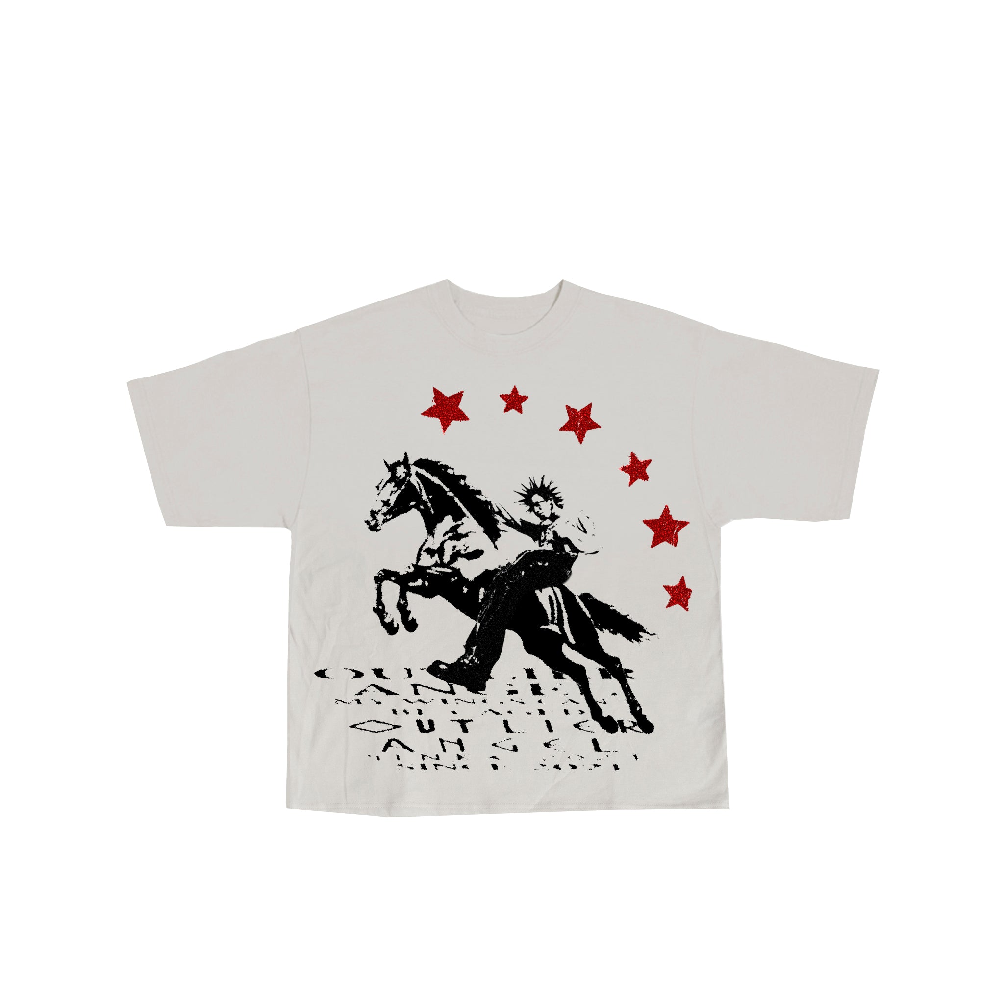 LAURA COWBOY WHITE TEE