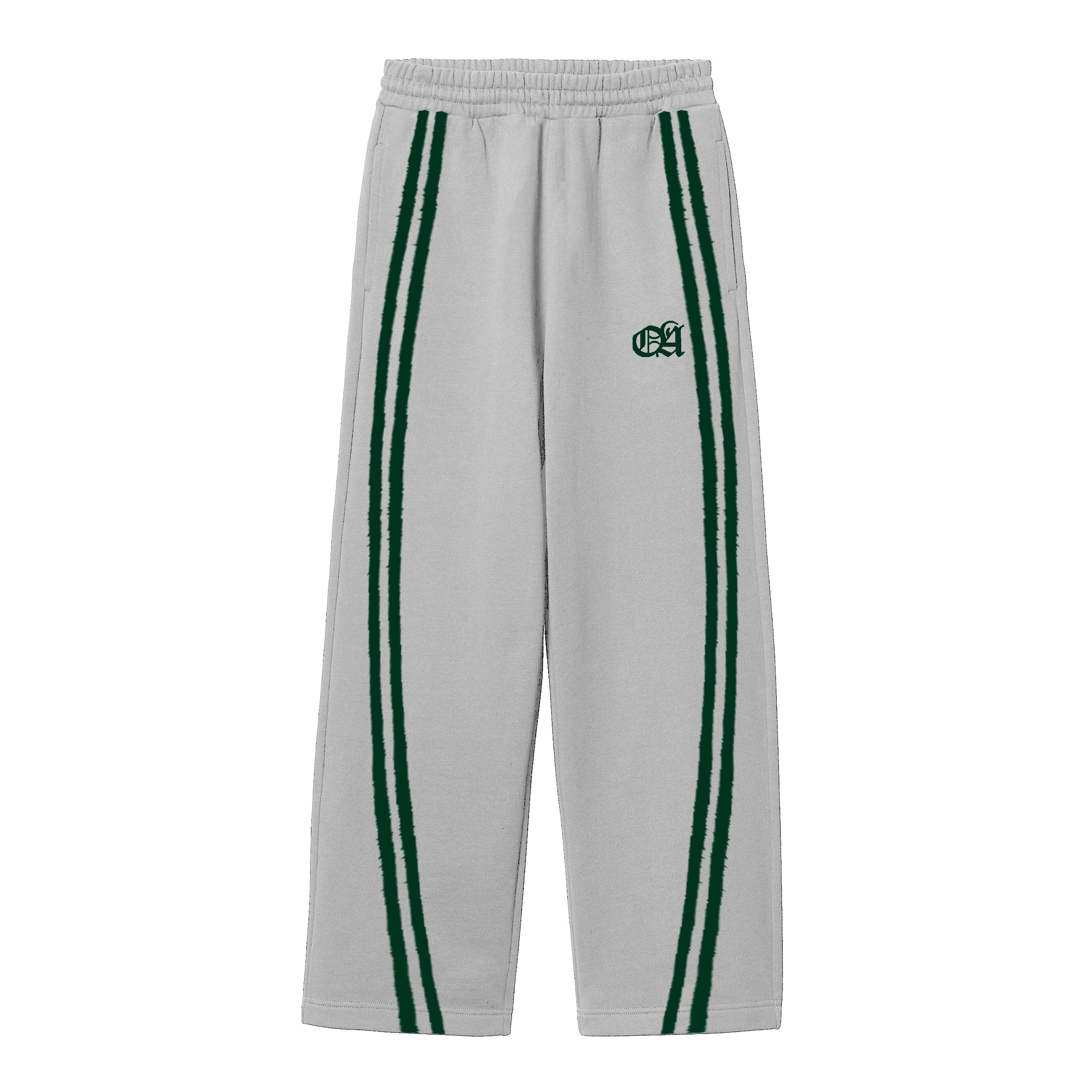 LAURA DOUBLE GREEN GREY SWEATPANT