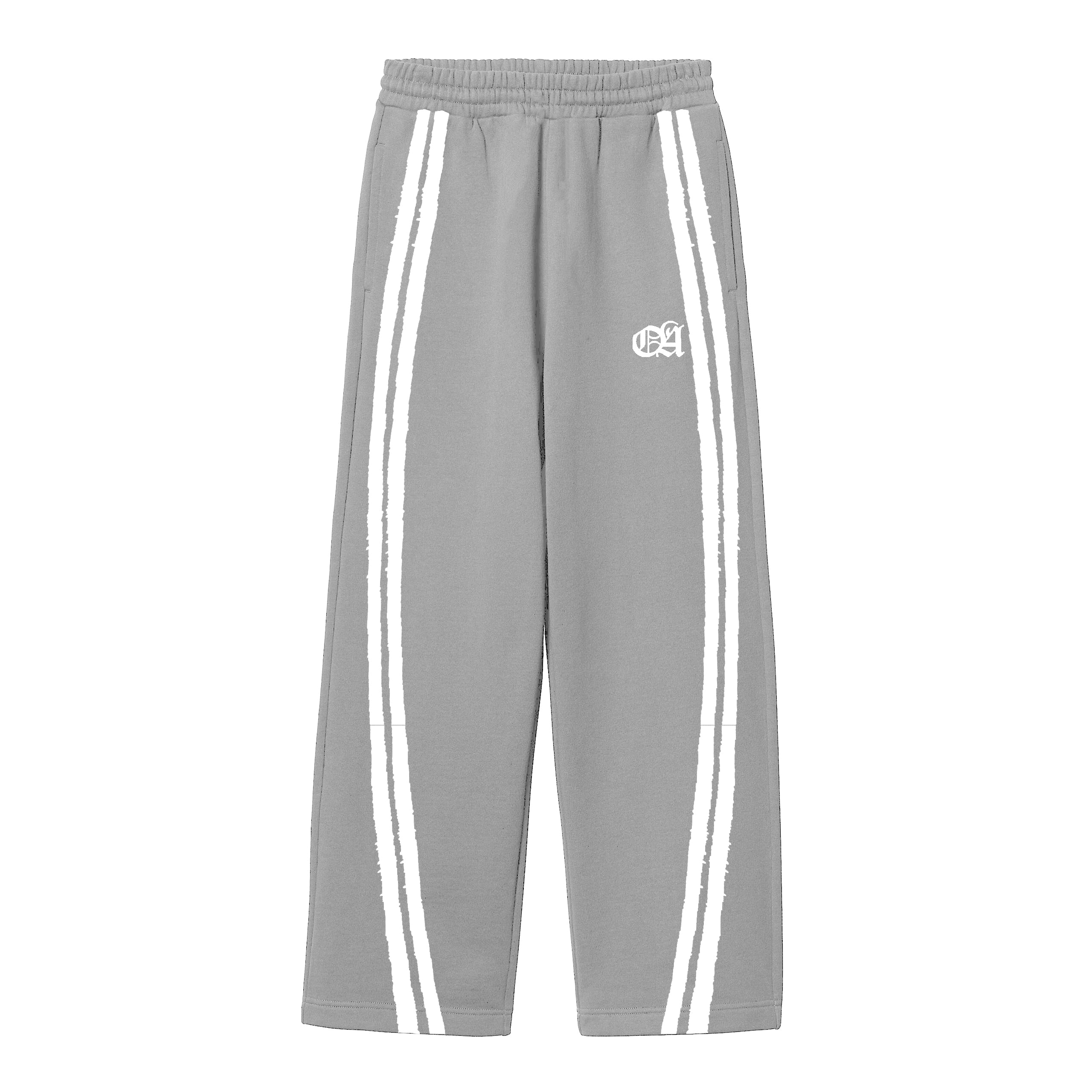 LAURA DOUBLE WHITE GREY SWEATPANT